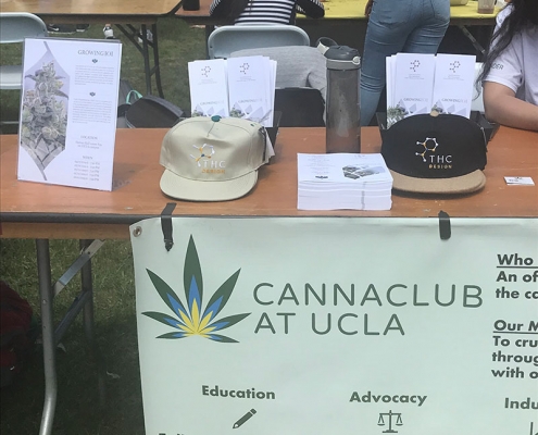 THC Design at the Student Fair with the Cannaclub at UCLA