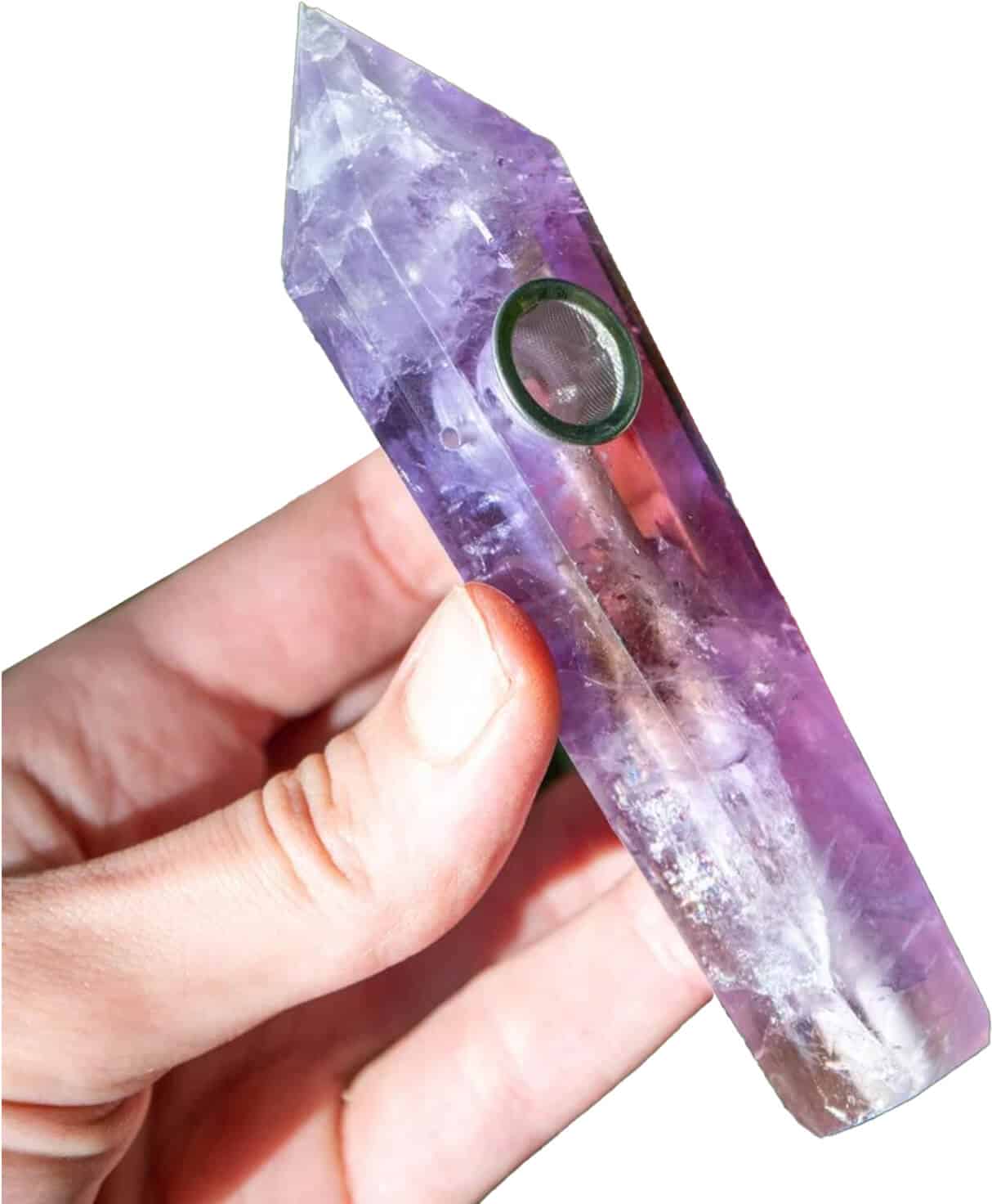 Amethyst Crystal Pipe